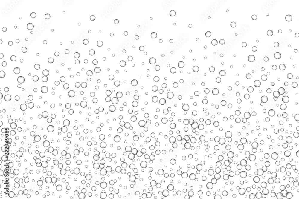 Air bubbles, oxygen, champagne crystal clear, isolated on white background modern design. Vector illustration EPS 10. Air bubbles, oxygen, champagne crystal clear, isolated on white background modern design. Vector illustration EPS 10.
