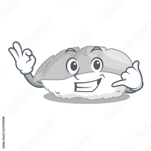 Call me ika sushi in charater lunch box