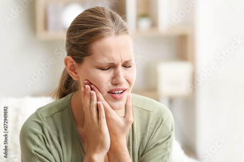 Young woman suffering from ...