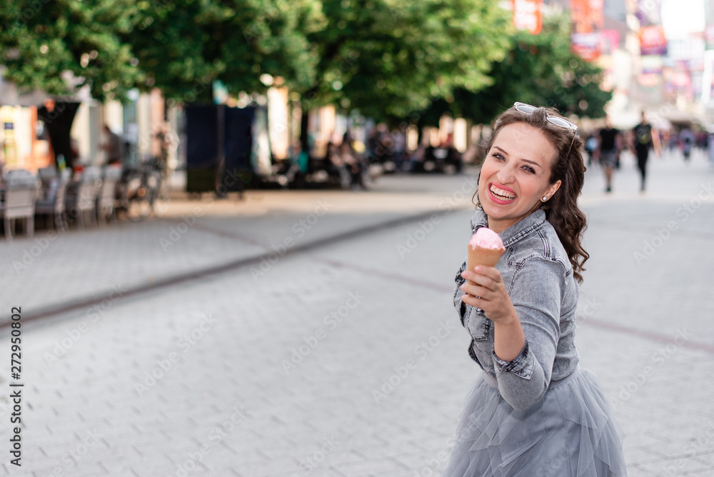 Summer ice cream happiness. Summer ice cream happiness.