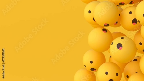 'Wow' Emoji Balls - Floating #4 (Right)