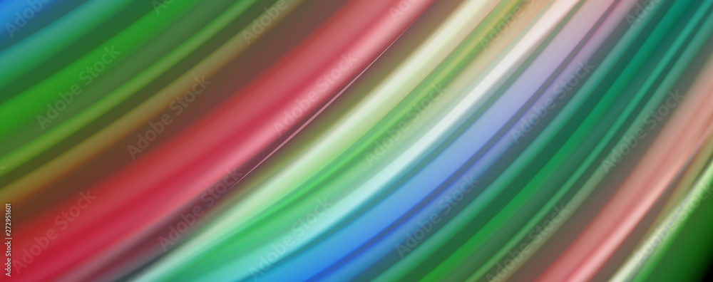 Abstract wave lines fluid rainbow style color stripes on black background. Artistic illustration for presentation, app wallpaper, banner or poster Abstract wave lines fluid rainbow style color stripes on black background. Artistic illustration for presentation, app wallpaper, banner or poster