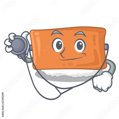 Doctor inari sushi is served character plate