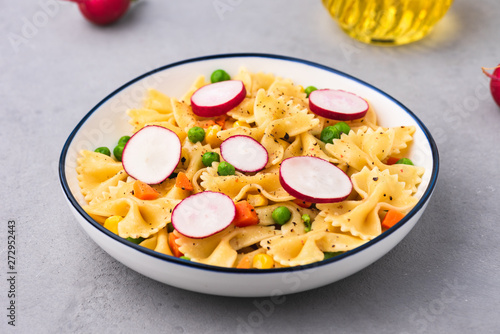 pasta with vegetable food background