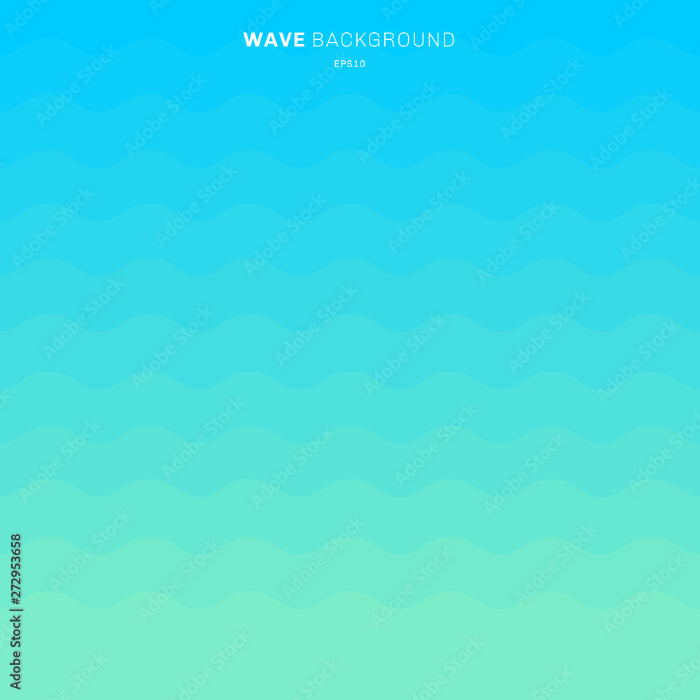 Abstract blue gradient color waves stripes pattern background for design.