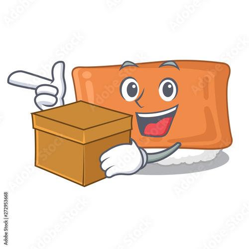 With box inari sushi in the cartoon shape photo