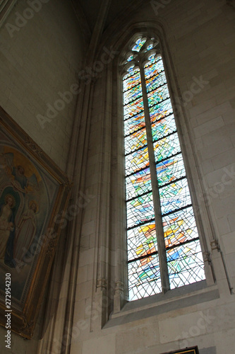 saint-pierre-saint-paul cathedral in nantes (france) 