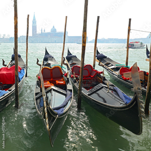 traditional gondola at Venice in Italy © M.studio