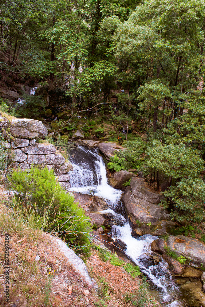 Nature in its purest form. Landscape of beautiful natural park with waterfalls in Nature in its purest form. Landscape of beautiful natural park with waterfalls in
