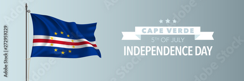 Cape Verde happy independence day greeting card, banner vector illustration Free Download Cape Verde happy independence day greeting card, banner vector illustration - GFXLoad