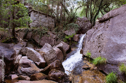 Nature in its purest form. Landscape of beautiful natural park with waterfalls in 