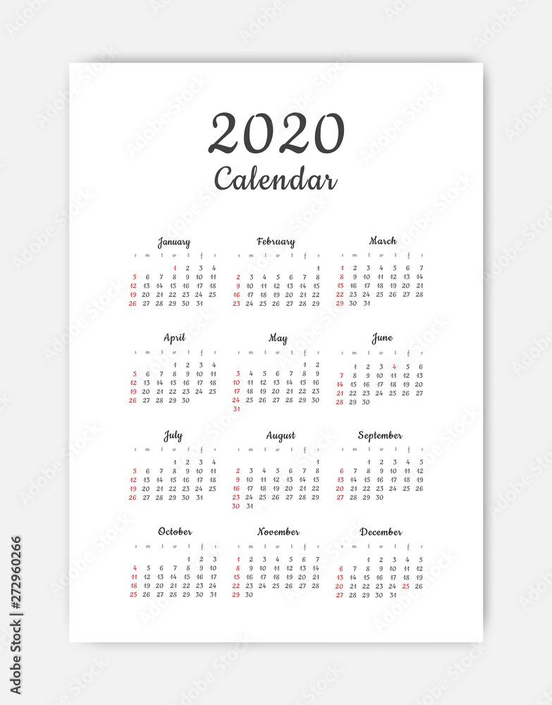 Calendar 2020 template. 12 Months. include holiday event. Week Starts Sunday Calendar 2020 template. 12 Months. include holiday event. Week Starts Sunday