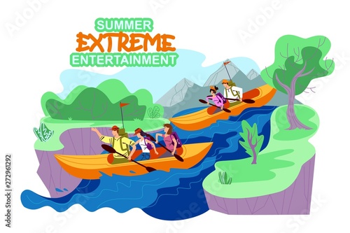 Banner Summer Extreme Entertainment, Cartoon.