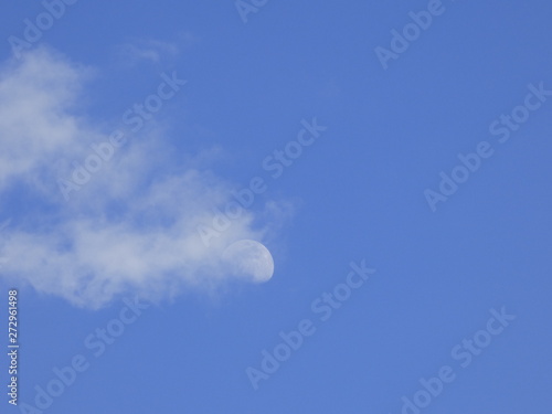 moon in cloud