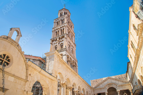 Photography City of Split, Dalmatia, Croatia, cathedral of Saint Domnius in Palace of Roman