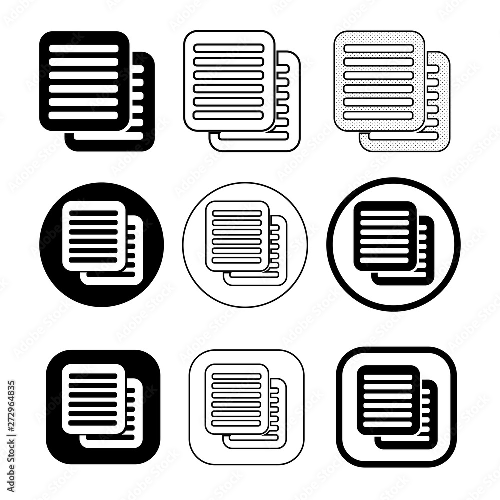simple Document file icon. Paper doc sign simple Document file icon. Paper doc sign