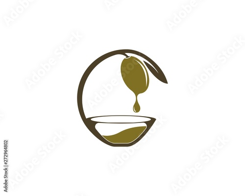 OLive logo vector illustration design template