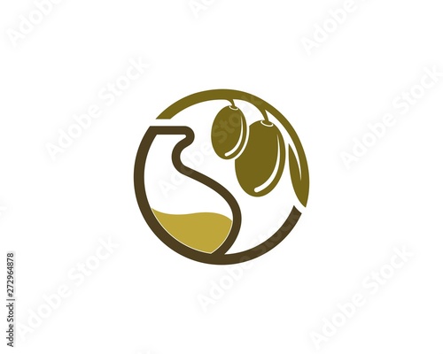 OLive logo vector illustration design template