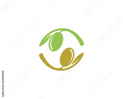 OLive logo vector illustration design template