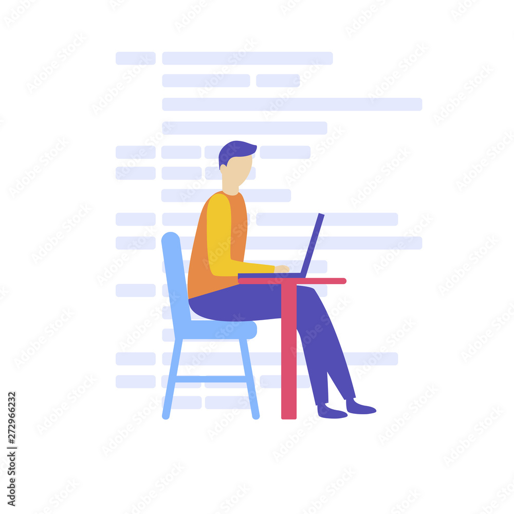 Flat vector illustration, web site development, coding, website coding, SEO concept, search engine, design for mobile and web graphics. Flat vector illustration, web site development, coding, website coding, SEO concept, search engine, design for mobile and web graphics.