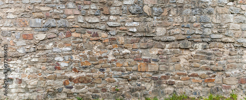Remnants of the old Roman wall in Ljubljana, Slovenia.