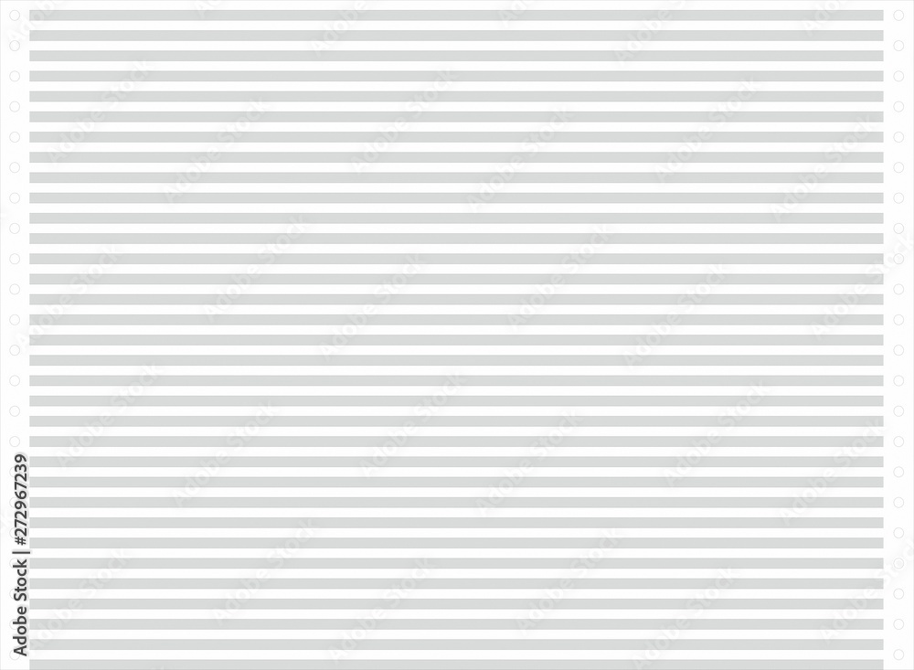 Grey continuous stationery paper Grey continuous stationery paper