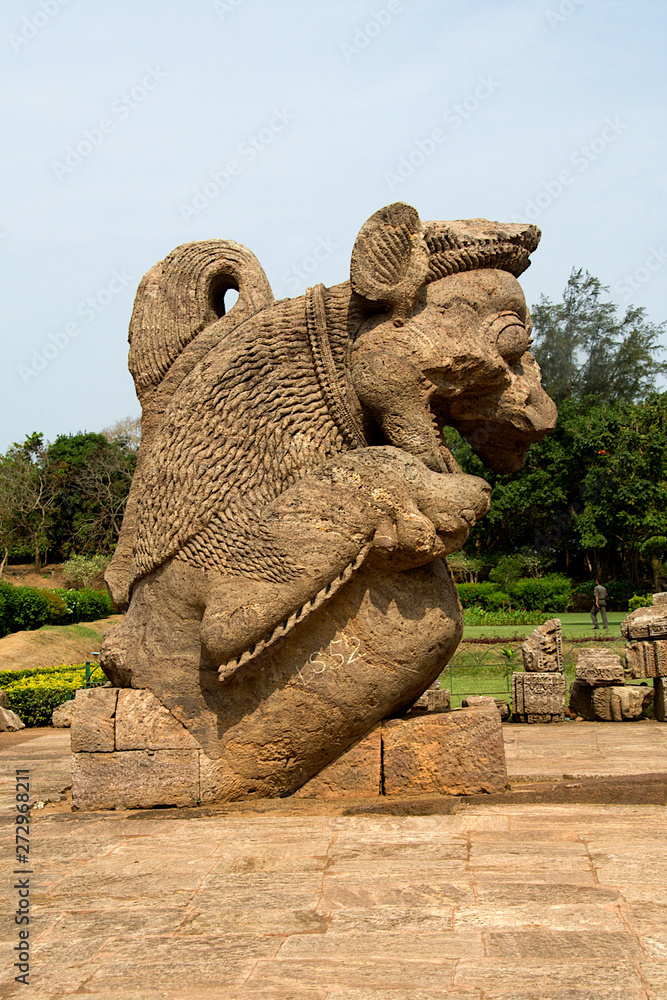 Simha-Gaja Sculpture, Konark