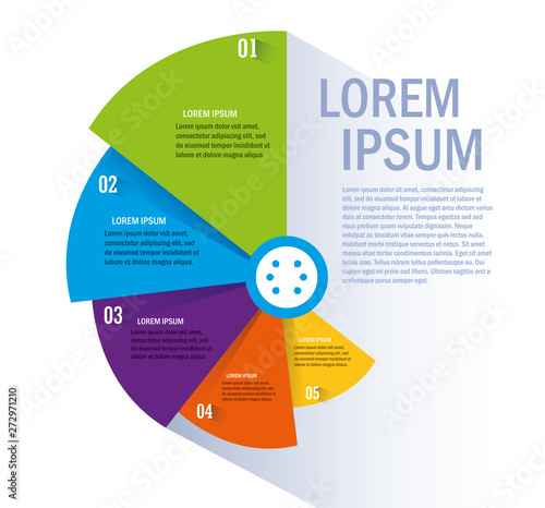 Isolated Workflow and infographic design