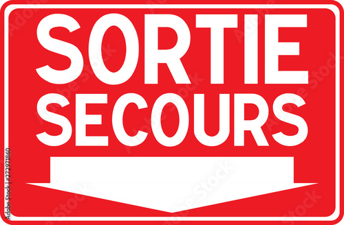 Panneau issue de secours