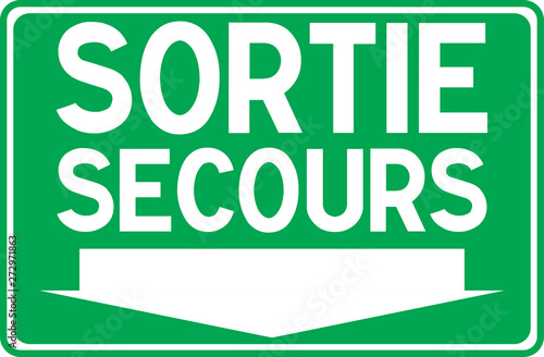 Panneau issue de secours