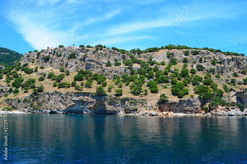 Cruise on the ship on the amazing Aegean Sea