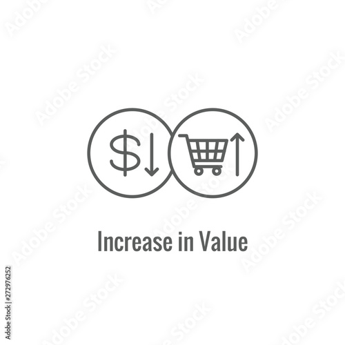 Competitive Pricing Icon Showing an aspect of  Pricing, Growth, Profitability, and Worth