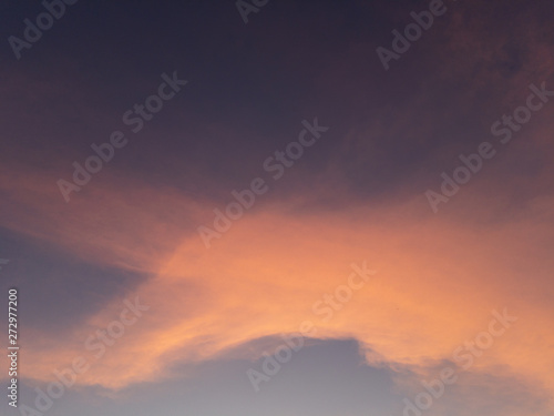 evening sky, sunset, dramatic sky with clouds