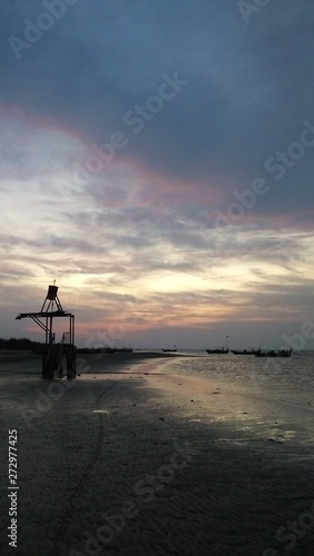 sunset on the beach