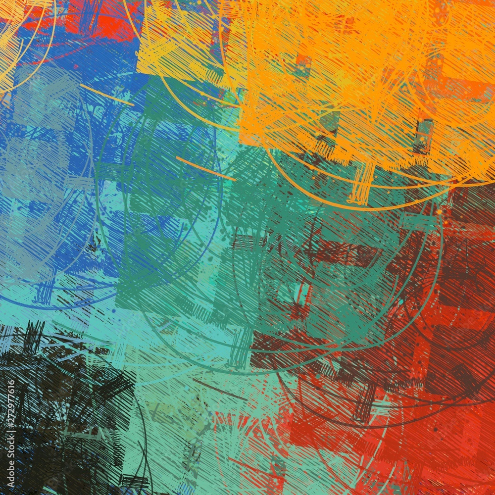 Obraz premium Various texture pattern. Colorful wallpaper. 2d illustration.