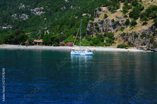 Cruise on the ship on the amazing Aegean Sea