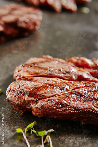 Thick Slices of Hot Grilled Whole Alternative Steak