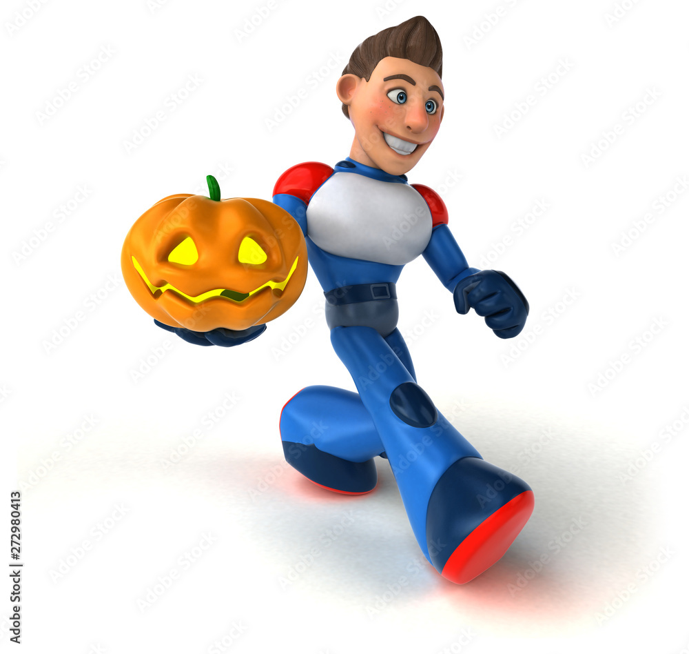 Super modern superhero - 3D Illustration Super modern superhero - 3D Illustration