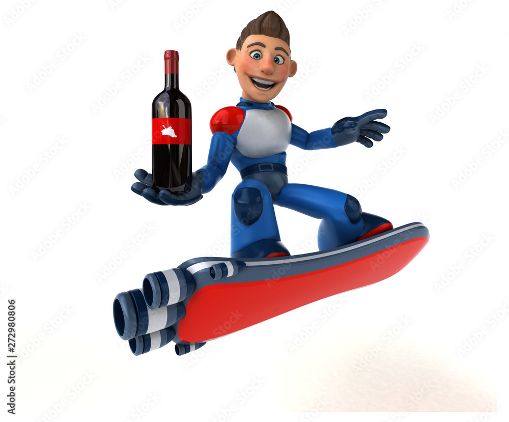 Super modern superhero - 3D Illustration Super modern superhero - 3D Illustration
