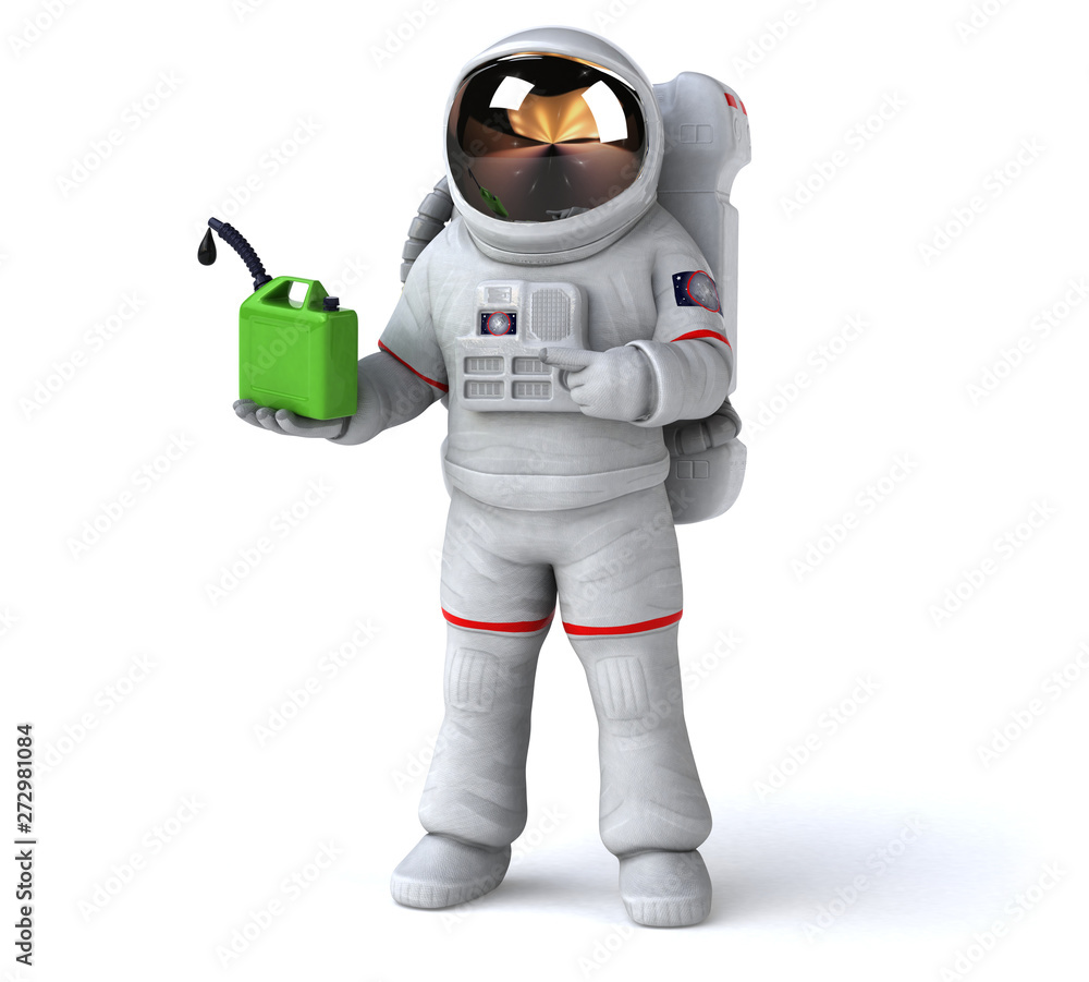 Fun astronaut - 3D Illustration Fun astronaut - 3D Illustration