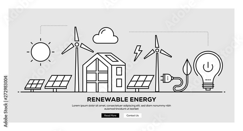 RENEWABLE ENERGY BANNER CONCEPT