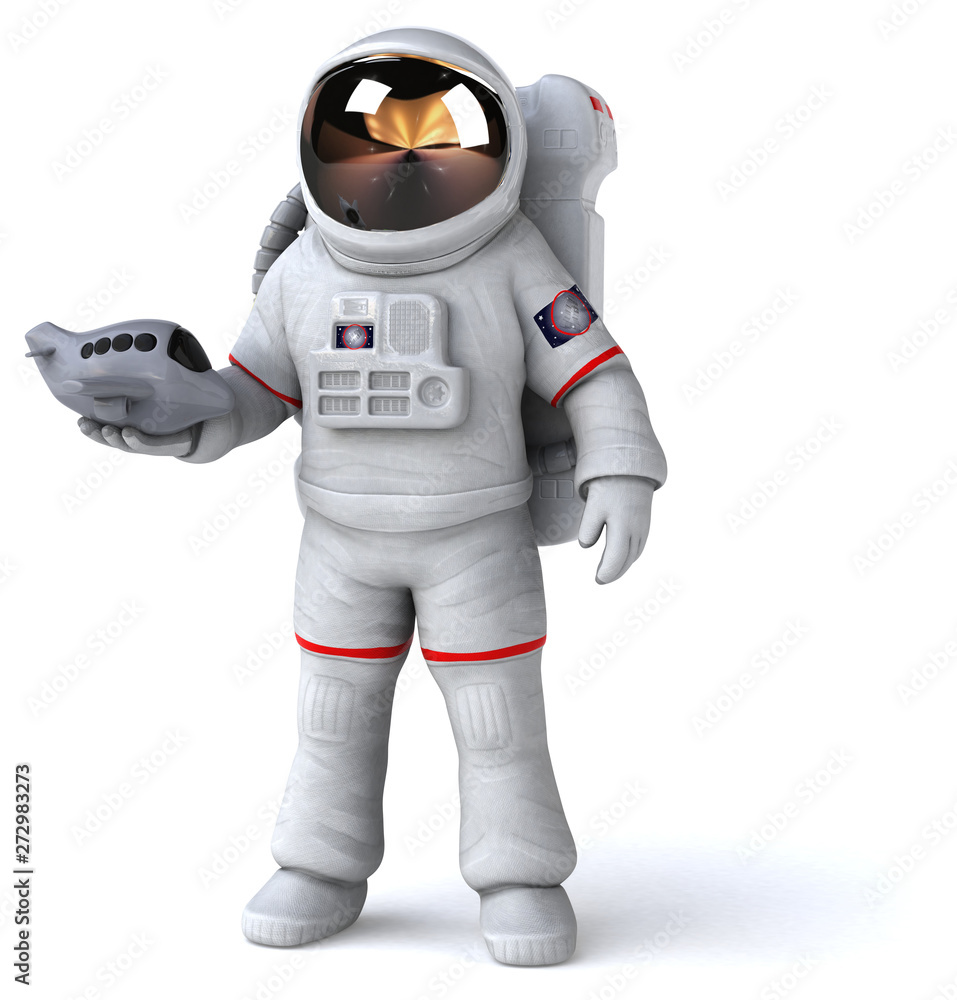 Fun astronaut - 3D Illustration Fun astronaut - 3D Illustration