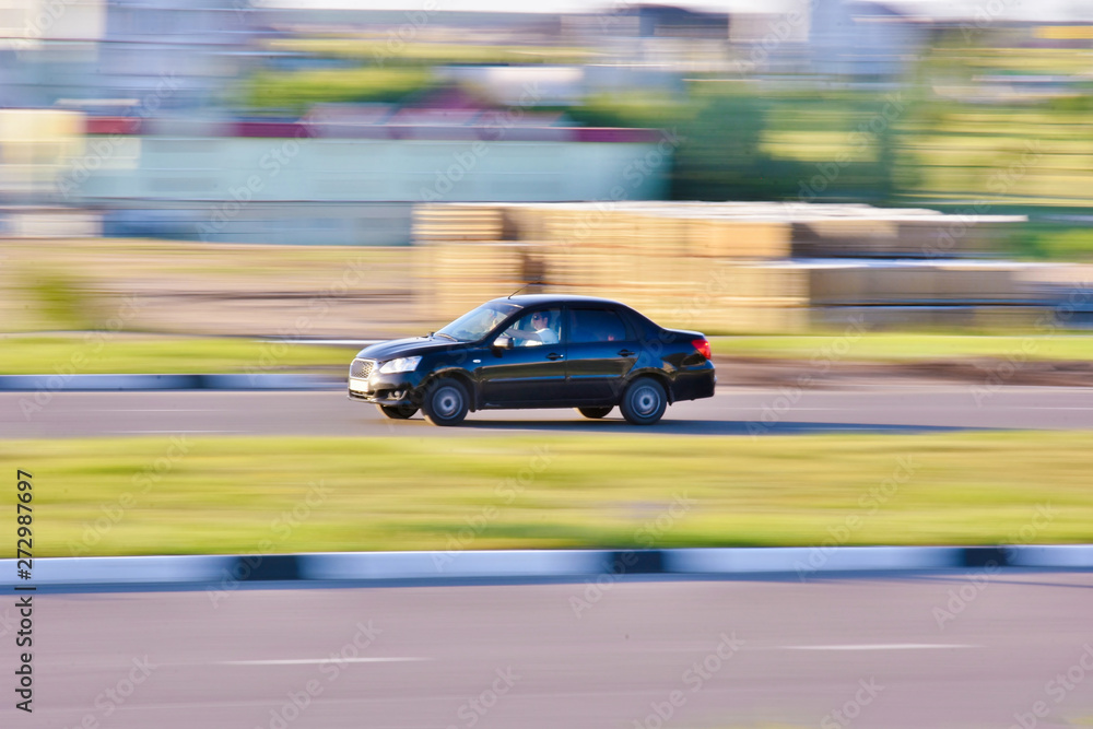 car at speed