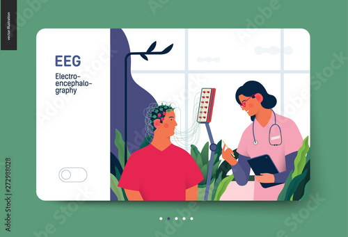 Medical tests illustration - EEG