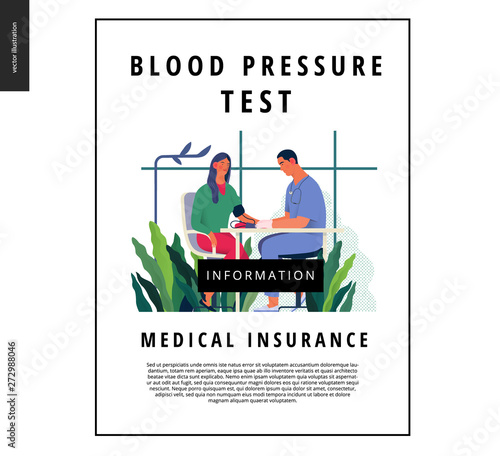 Medical tests template - blood pressure test
