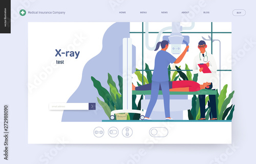 Medical tests template - x-ray test