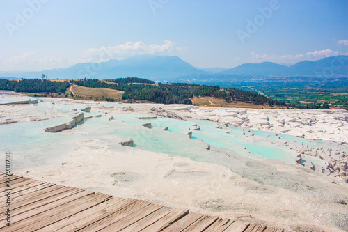 Pamukkale  thermal springs and natural baths.