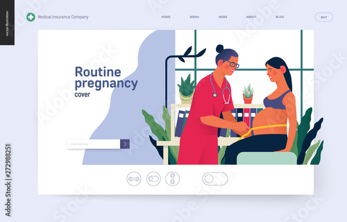 Medical insurance template - routine pregnancy cover