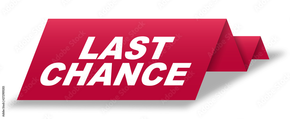 red vector banner last chance red vector banner last chance