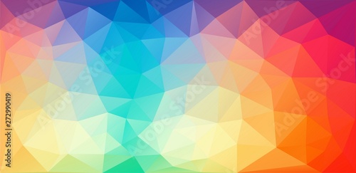 Horizontal color triangle background - Vector Eps